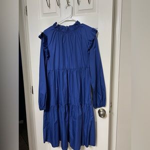 Long Sleeve Blue Dress